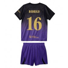 Barcelona Rodri Hernandez #16 Bortedraktsett Barn 2026-27 Kortermet (+ korte bukser)
